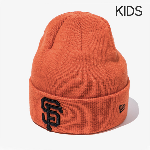 New Era KIDS MLB San Francisco Giants Basic Cuff Beanie, Orange / 2024