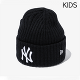 New Era KIDS MLB New York Yankees Ribbed Cuff Beanie, Black / 2024