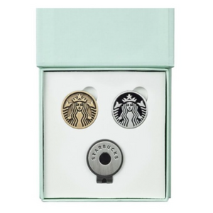 Starbucks Korea Buddy gold black ball marker set / Korea