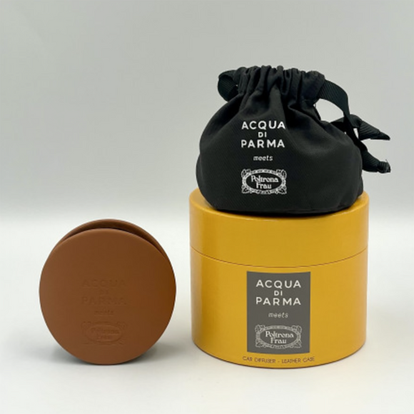 Acqua Di Parma Car Diffuser Leather Case Set (Brown case + Luce de Colonia )