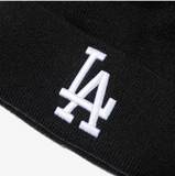 New Era MLB LA Dodgers Basic Cuff Beanie, Black / 2024