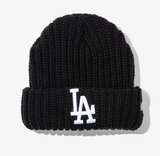 New Era KIDS MLB LA Dodgers Big Rib Cuff Beanie, Black / 2024