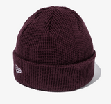 New Era WAFFLE SHORT CUFF BEANIE MAROON, 2024