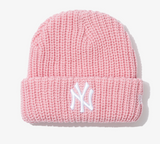 New Era MLB New York Yankees Big Rib Cuff Beanie, Light Pink / 2024