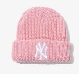 New Era KIDS MLB New York Yankees Big Rib Cuff Beanie, Light Pink / 2024