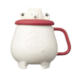 Starbucks Korea 2023 Christmas Holiday Bear Lid Mug 414ml / Korea