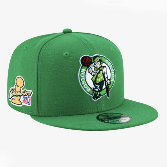 New Era 2024 NBA Champion 9FIFTY Boston Celtics Snapback Kelly Green