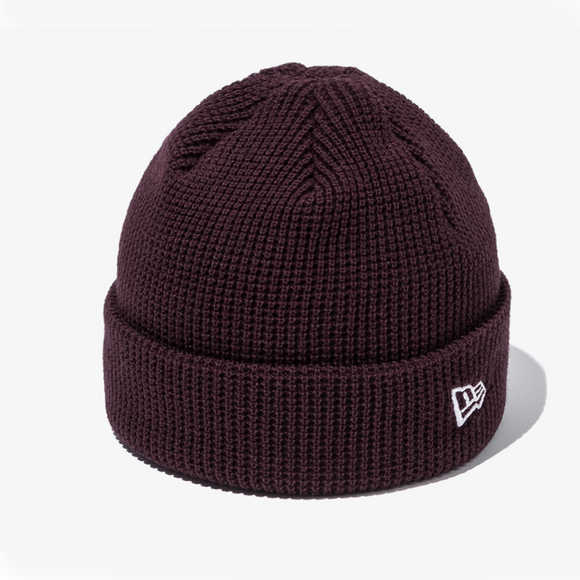 New Era WAFFLE SHORT CUFF BEANIE MAROON, 2024