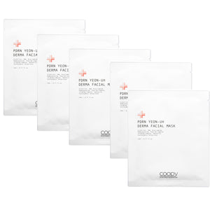 Coopy PDRN YEON-UH Derma Face Mask 23ml x 5 Sheets, Hydrating Moisturizing