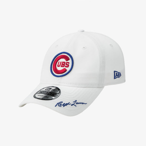 New Era x Polo Ralph Lauren MLB Cooperstown Chicago Cubs Unstructured Ball Cap, White / 100% Authentic