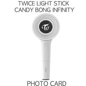 TWICE OFFICIAL GOODS LIGHT STICK CANDY BONG INFINITY + 9 PHOTOCARD SET NEW / Korea