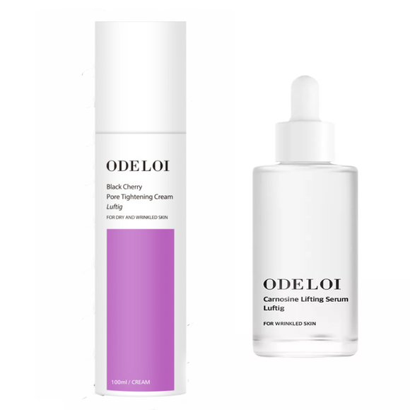 Odeloi Black Cherry Pore Tightening Cream 100ml + Carnosine Lifting Serum 50ml / Kbeauty