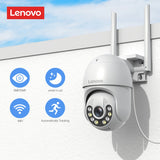 Lenovo 3MP 5MP PTZ WIFI IP Camera Audio CCTV Surveillance Smart Home Outdoor 4X Digital Zoom Color Night vision Waterproof