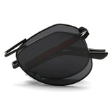 POLARSNOW Men's Sunglasses New Polarized Male Sun Glasses Top Quality Foldable Temple Sunglass For Men Brand Designer