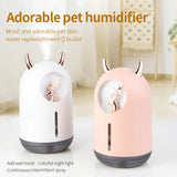 USB Mini Bear Humidifier - Cute Pet Design for Household, Car, and Aromatherapy with LED Mist Maker