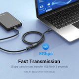 Vention USB 3.0 Extension Cable USB 3.0 2.0 Cable Extender Data Cord for PC Smart TV Xbox One SSD Fast Speed USB Cable Extension