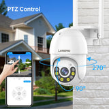 Lenovo 3MP 5MP PTZ WIFI IP Camera Audio CCTV Surveillance Smart Home Outdoor 4X Digital Zoom Color Night vision Waterproof