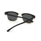 Mixed Classic Style Polarized Sunglasses Women High Fashion Polaroid Glasses Half-Gold Frame Sunglass With Leather Case