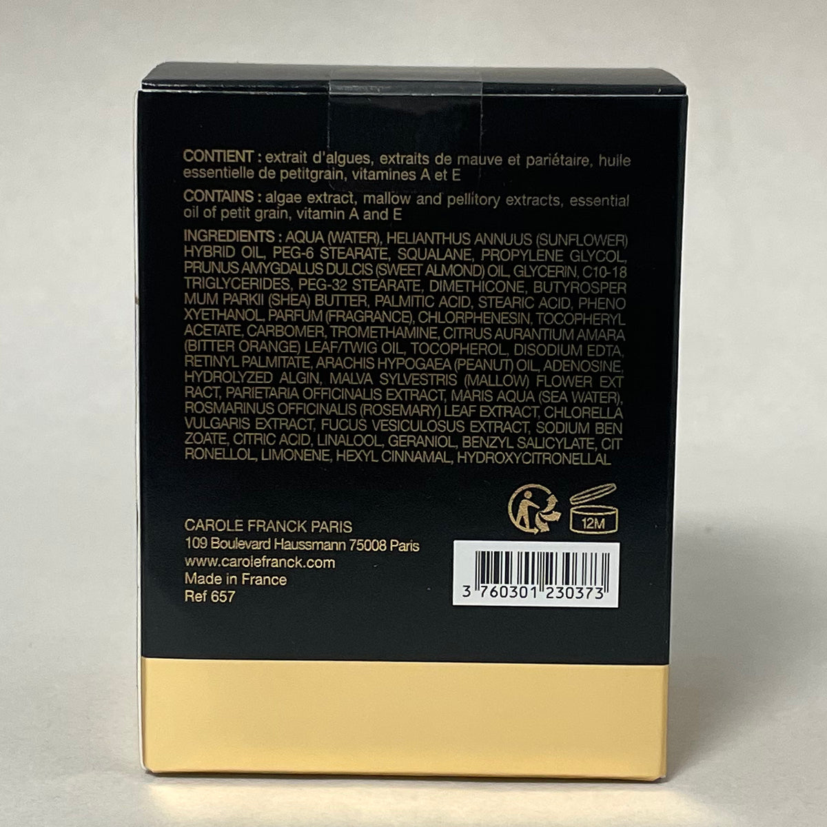Carole Franck Hydratherm Cream 190ml Big Size Moisture Soothing