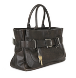 OSOI Tote Brocle Bag – STAIN BROWN Cow Leather Korean Designer Tote