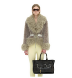 OSOI Tote Brocle Bag – STAIN BROWN Cow Leather Korean Designer Tote