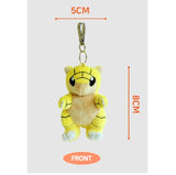 Pokemon Sandshrew Plush Keychain Keyring 3in(8cm) Soft Stuffed Doll Toy