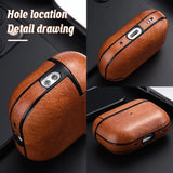 For Airpods 3 Pro 2nd 1 Case Leather Protective Sleeve Earphone Cases Wireless Charging Headphone Cover For Airpods Pro 2 Case