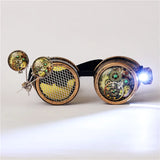 FLORATA Rivet Goggles Men Women Steampunk Vintage Round Sun Glasses Gothic Goggles Vintage Retro Punk Sunglass