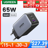 65W GaN Charger Quick Charge 4.0 3.0 Type C PD USB Charger for iPhone 15 14 13 Pro Max Fast Charger For Laptop PD Charger