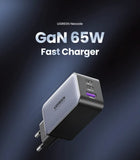 65W GaN Charger Quick Charge 4.0 3.0 Type C PD USB Charger for iPhone 15 14 13 Pro Max Fast Charger For Laptop PD Charger