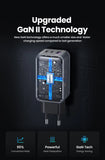 65W GaN Charger Quick Charge 4.0 3.0 Type C PD USB Charger for iPhone 15 14 13 Pro Max Fast Charger For Laptop PD Charger