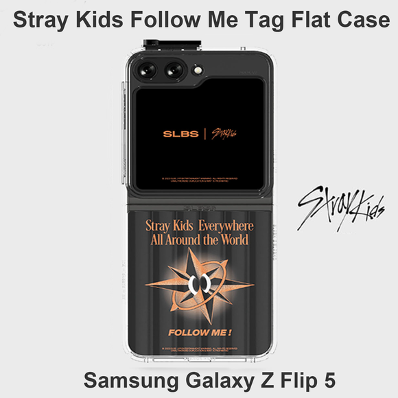 Stray Kids Samsung Galaxy Z Flip 5 Follow Me Tag Flat Case & Flip Suit Card / Korea