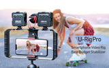 Ulanzi U Rig Pro Smartphone Video Rig Hand Grip Filmmaking Case Phone Video Stabilizer Handheld Tripod Mount for iPhone Android