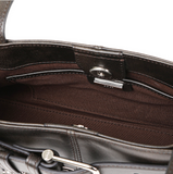 OSOI Shoulder Brocle Mini Bag – Stain Brown Cow Leather Korean Designer