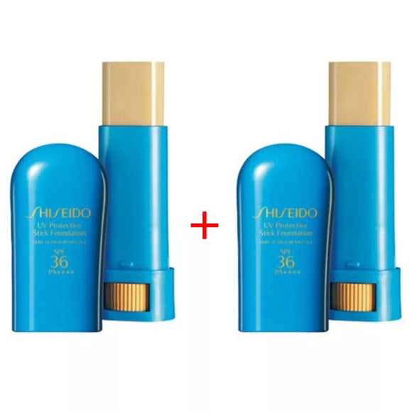 SHISEIDO UV Protective Stick Foundation Fairlvory  Color 9g + 9g, SPF36/PA+++  / Korea