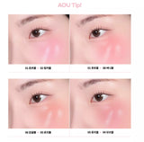 AOU Glowy Cream Blush 2.3g, 8 Color, 2024 F/W NEW, Kbeauty