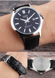 Casio Man Leather Band Wrist Watch MTS-100L-1A