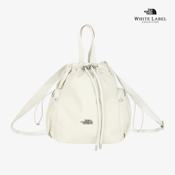 THE NORTH FACE New BONNEY BUCKET BAG NN2PR65M MINI, CREAM