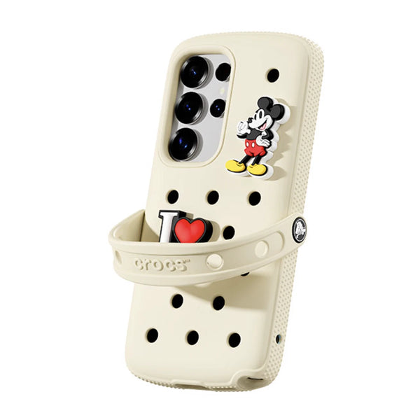 SAMSUNG Galaxy S25 x Crocs Cover Case With Jibbitz Charms #Bone