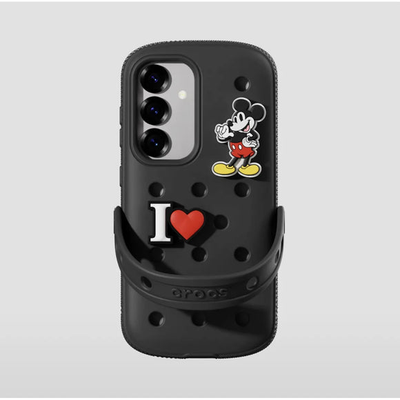 SAMSUNG Galaxy S25 Plus x Crocs Cover Case With Jibbitz Charms #Black
