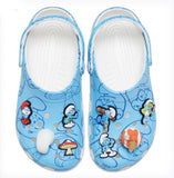 New Crocs Smurf Classic Clog 210820, Multi Blue Unisex Size