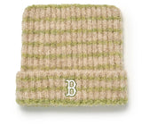 MLB Korea 2025 Striped Meow Beanie Boston Red Sox, Green