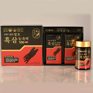 100% PURE 6 Years Korean Fermentation Black Ginseng Extract 480g(240g x 2ea )