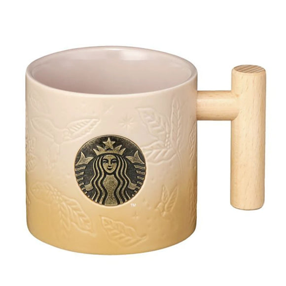 Starbucks Korea 2024 Anniversary Wood Handle Mug 414ml