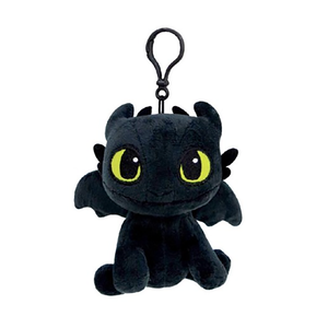 How To Train Your Dragon 3 Toothless Plush Doll Sitting Keyring 12cm