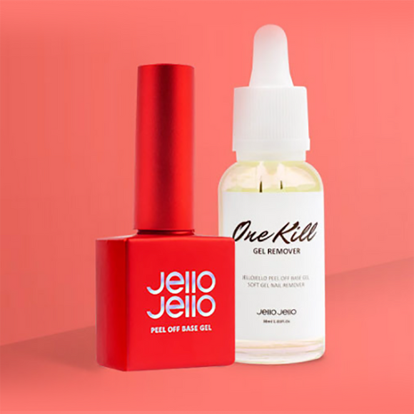 Jello Jello Peel Off Base Gel + Exclusive One Key Remover Set K-beauty
