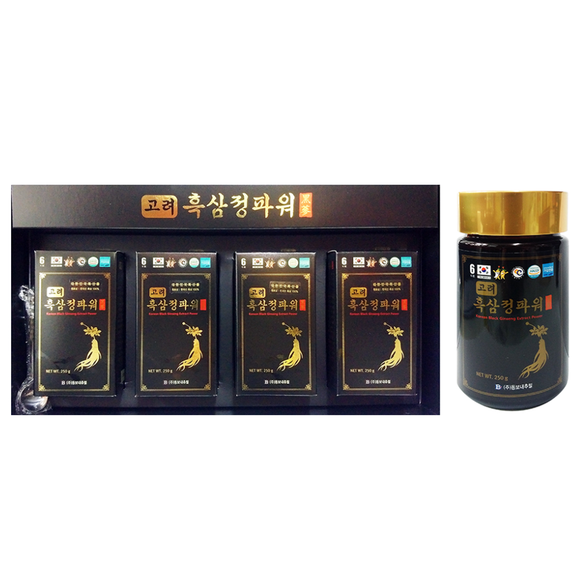 Korean Black Ginseng Extract Power 1000g (250g x 4 bottles) / Black ginsng