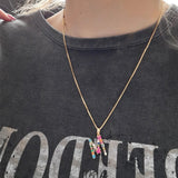 26 English Letter Necklace Women's 2020 New Bohemia Style Colored Necklace Copper Plated Gold  Clavicle Chain for Girls