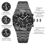 CHENXI Fashion Business Mens Watches Top Luxury Brand Quartz Watch Men Stainless Steel Waterproof Wristwatch Relogio Masculino