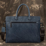 Newest 100% Genuine Leather Laptop Bag Business Travel Briefcase Shoulder Bag Dual Use Men Leather Bags For Office Worker